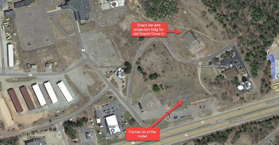 Airport Motel - Aerial Street View (newer photo)